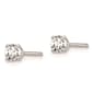 Pure Fire 14kt. White Gold 4-Prong 1/4ctw. Diamond Stud Earrings - image 2