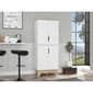 FM FURNITURE Zurich White Double Kitchen Pantry - image 1