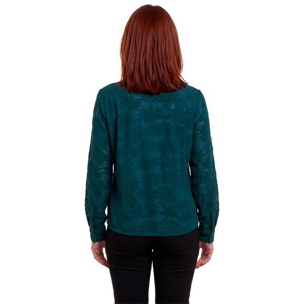 Womens Adrianna Papell Long Sleeve Burnout Floral Blouse - image 