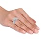 Diamond Classics™ White Gold 1ctw. Diamond Cluster Bridal Ring - image 2