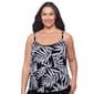 Womens American Beach Nightshade Hi Low Flounce Tankini Swim Top - image 1