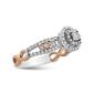 Haus of Brilliance Rose Gold Plated Cross-Over Engagement Ring - image 2