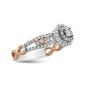 Haus of Brilliance Rose Gold Plated Cross-Over Engagement Ring - image 2