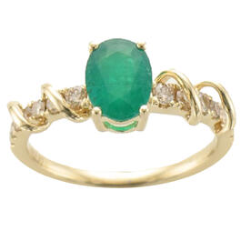 Le Vian&#40;R&#41; 7/8ctw. Costa Smeralda Emeralds&#40;tm&#41; & Diamond Ring
