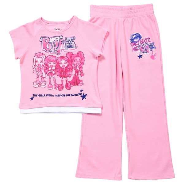 Girls (7-16) Bratz® 2pc. Short Sleeve Tee & Pants Set