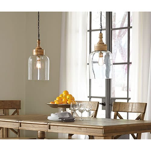 Signature Design by Ashley Faiz Glass Pendant Light