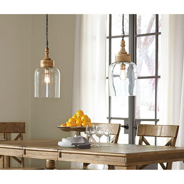 Signature Design by Ashley Faiz Glass Pendant Light - image 