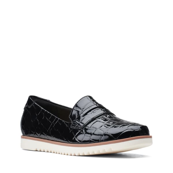 Womens Clarks(R) Serena Terri Croco Loafers