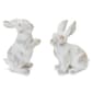 Melrose White Washed Rabbit Figurine - Set of 2 - image 1