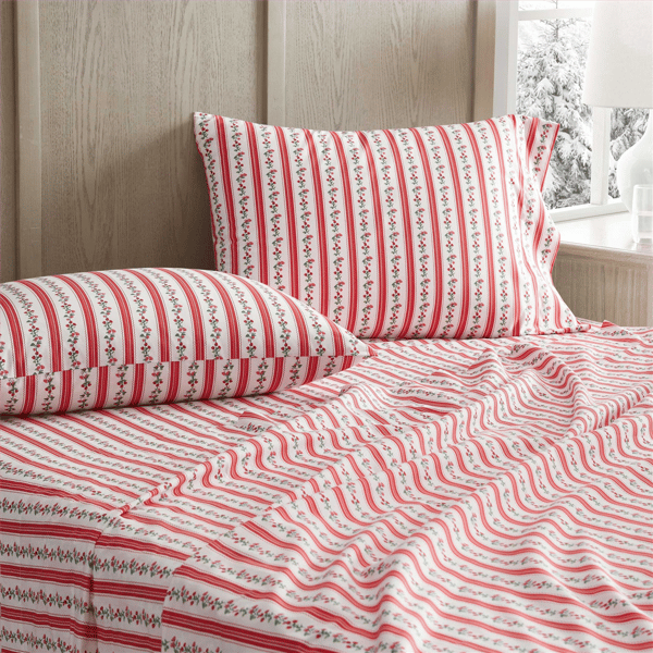 Martha Stewart Rose Ribbon Sheet Set