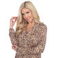 Womens White Mark Leopard Long Sleeve Pajama Set - image 5