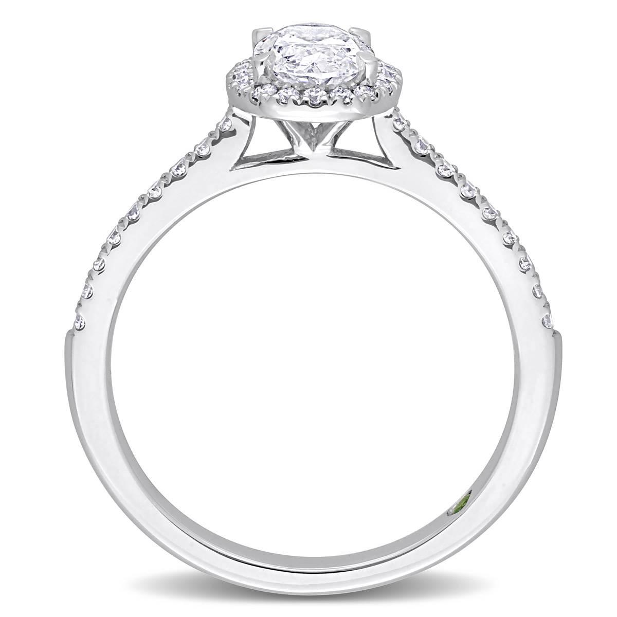 Diamond Classics™ 1ctw. Diamond 14kt. White Gold Oval Ring