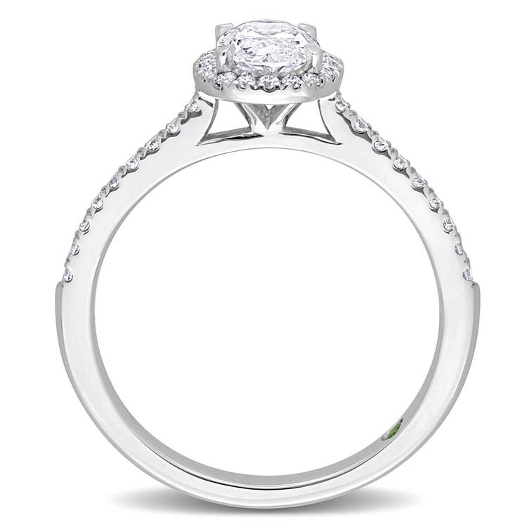Diamond Classics™ 1ctw. Diamond 14kt. White Gold Oval Ring
