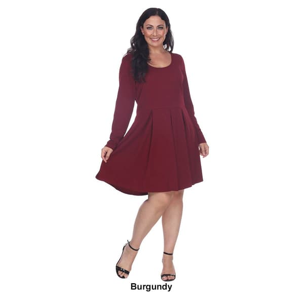 Plus Size White Mark Jenara Fit N’ Flare Dress