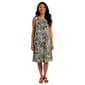 Womens Nina Leonard Sleeveless Floral Leaf Shift Dress - image 1
