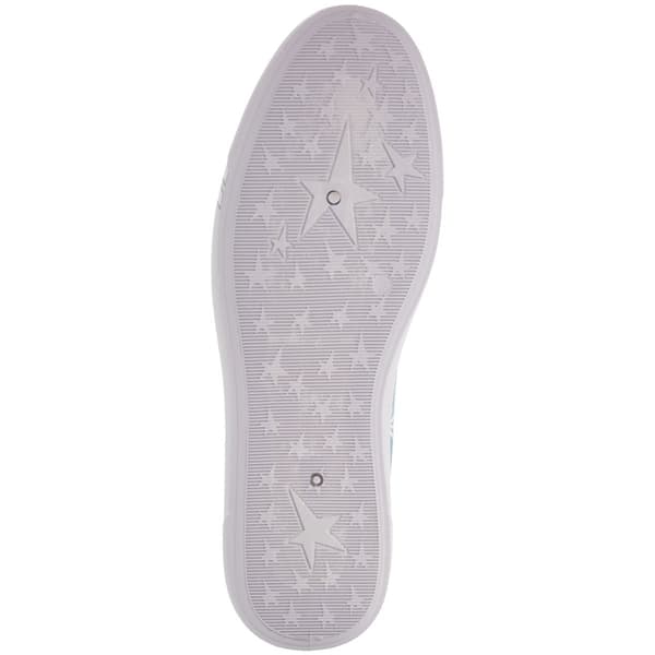 Womens Ashley Blue Floral Canvas Slip On Flats