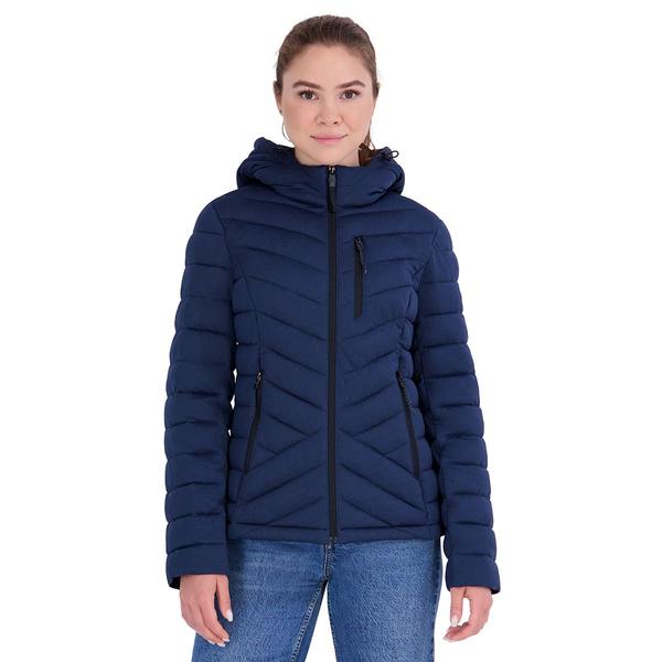 Womens Nautica Stretch Packable Jacket with Chest Zipper - image 