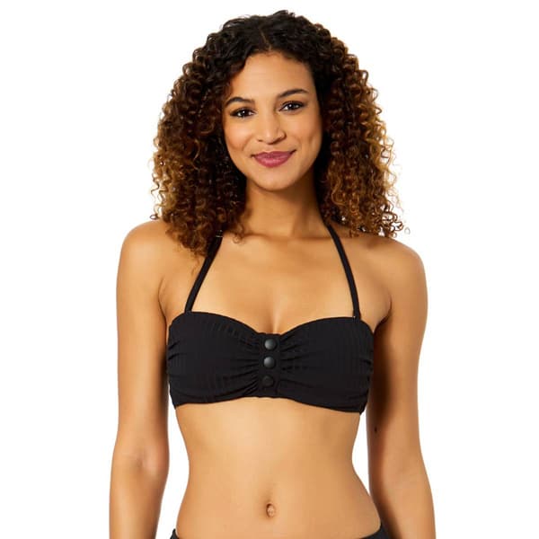 Womens Anne Cole Luna Snap Front Bandeau Bikini Swim Top