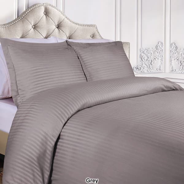 Superior 400 Thread Count Stripe Egyptian Cotton Duvet Cover Set