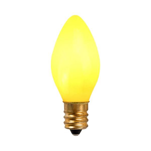 Northlight 25ct. C7 Opaque Yellow Christmas Replacement Bulbs