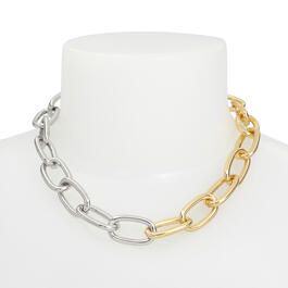 Steve Madden Two-Tone Statement Collar Necklace