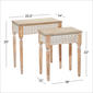9th & Pike® Brown Wood Farmhouse Accent Table - Set of 2 - image 4