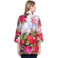 Womens Ali Miles 3/4 Sleeve Button Front Floral Blouse - image 2