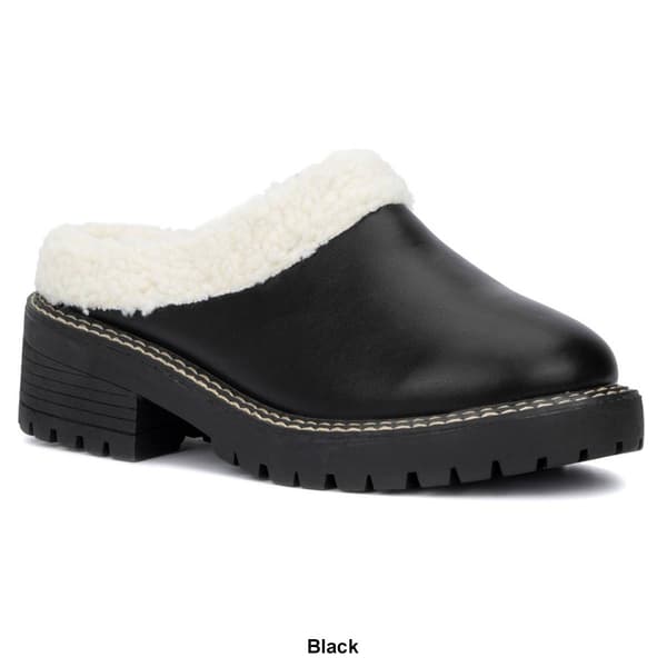 Womens Olivia Miller Marleigh Faux Fur Clogs
