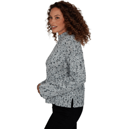 Plus Size Skye’s the Limit Fashion Essentials Speckled Sweater