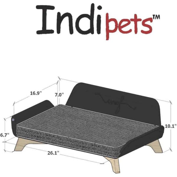 Indipets Voff Mat Black Dog Sofa Bed Boscov's