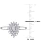Diamond Classics™ 14kt. White Gold 1/2ctw. Diamond Teardrop Ring - image 5