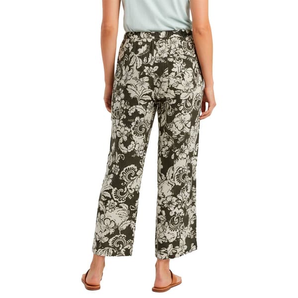 Petite Architect® Tonal Floral Tropical Wide Leg Pants