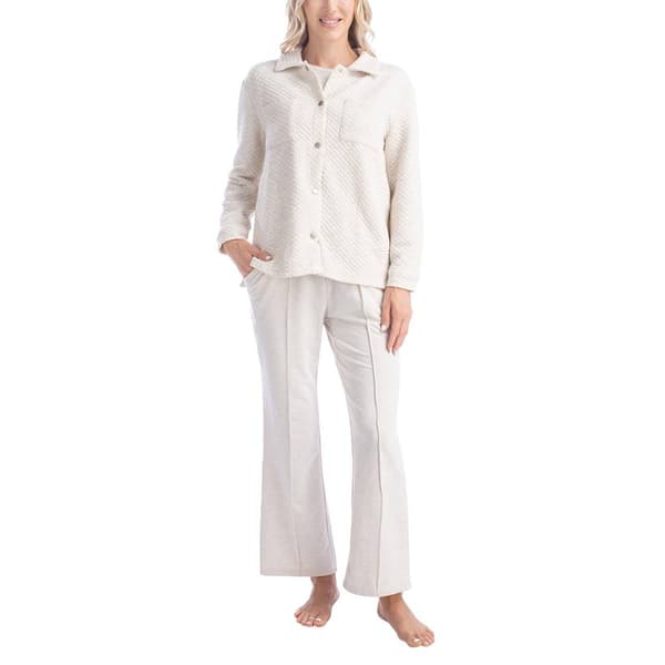 Womens Tall MUK LUKS&#40;R&#41; 3pc. Sleep and Lounge Pajama Set