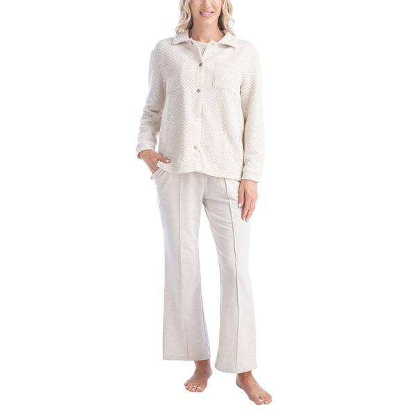 Womens Tall MUK LUKS&#40;R&#41; 3pc. Sleep and Lounge Pajama Set - image 