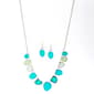 Ashley Cooper(tm) Tonal Green Rock Necklace & Earring Set - image 1