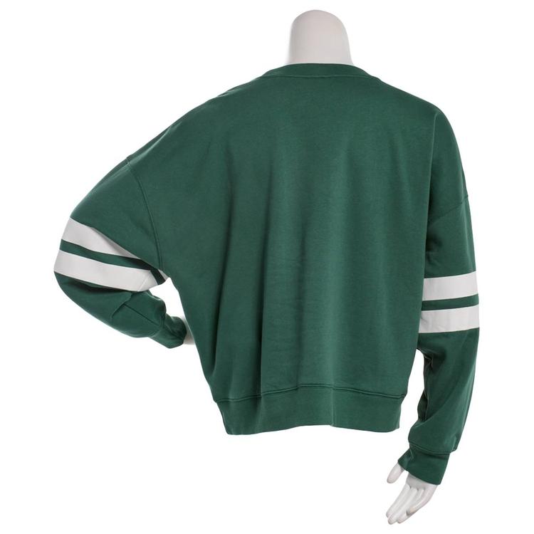 Juniors Plus Peanuts™ Embroidered Snoopy Football Sweatshirt