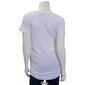 Womens Times Two Short Sleeve Side Ruched V-Neck Maternity Tee - image 2