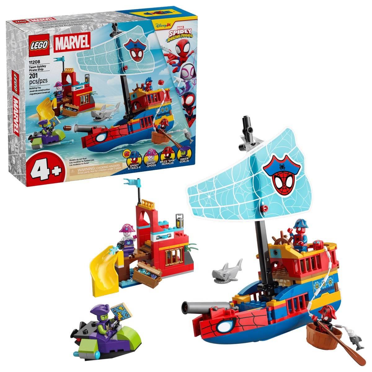 Open Video Modal for LEGO(R) Marvel Team Spidey Pirate Ship Building Kit