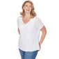 Plus Size Hearts of Palm Smooth Sailing Wavy Stripe Blouse - image 3