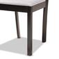 Baxton Studio Morigan Modern Dark Brown Wood 5pc. Dining Set - image 6