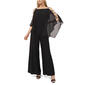 Petites MSK Rhinestone Ladder Trim Capelet Jumpsuit - image 1
