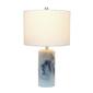 Lalia Home Marbleized Table Lamp w/White Fabric Shade - image 2