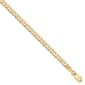 Mens Gold Classics&#40;tm&#41; 3.7mm. Solid Polished Light Cuban Bracelet - image 1