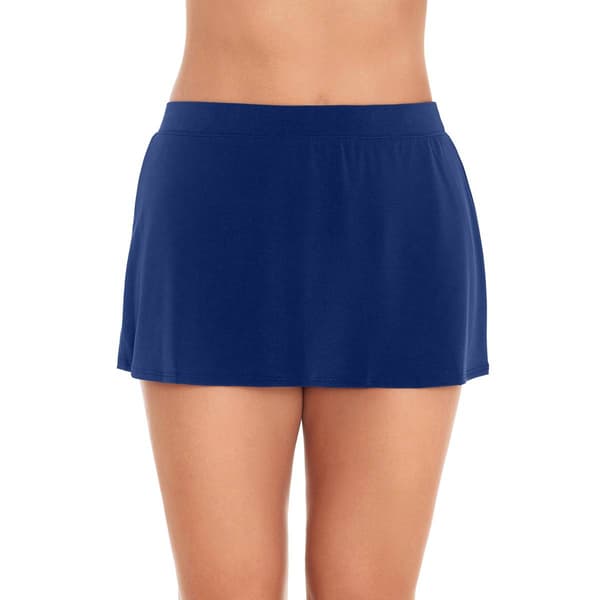 Plus Size American Beach Solid Swim Skirt - image 