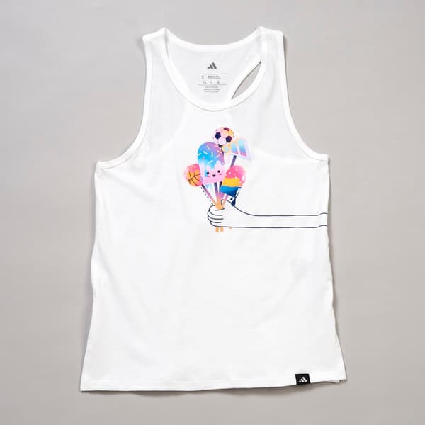Girls (7-16) adidas(R) Racer Back Popsicle Tank