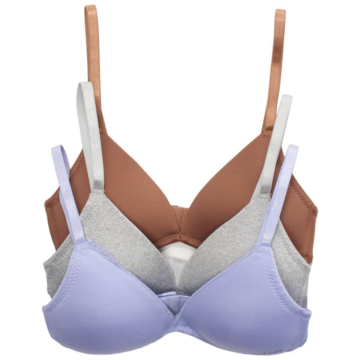 Girls Bebe 3pk. Molded Padded Bras