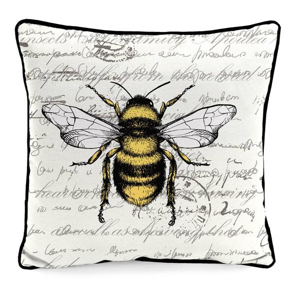 Jordan Manufacturing Bee Novelty Outdoor Throw Pillow - image 