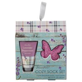 Lavender Peppermint Scented Foot Cream & Cozy Sock Set
