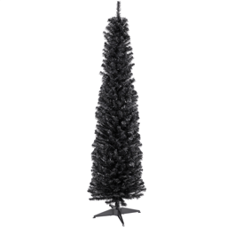 Northlight 6ft Charcoal Iridescent Slim Artificial Halloween Tree