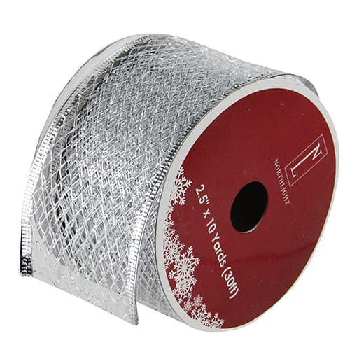 Northlight Seasonal 12pk. Silver Metallic Christmas Ribbon Spools - image 